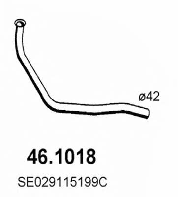 Asso 46.1018 Exhaust pipe 461018