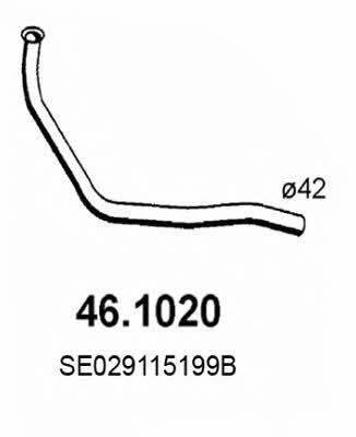 Asso 46.1020 Exhaust pipe 461020