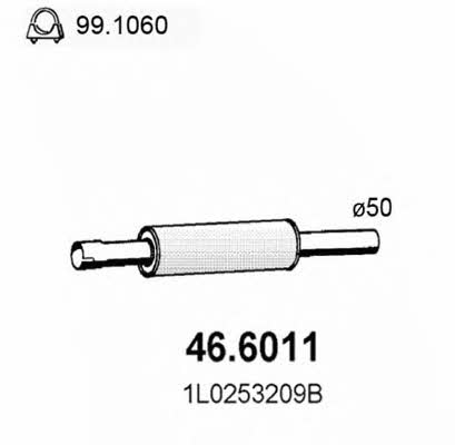 Asso 46.6011 Central silencer 466011