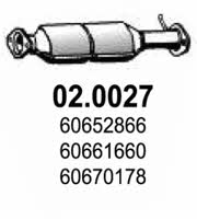Asso 02.0027 Catalytic Converter 020027