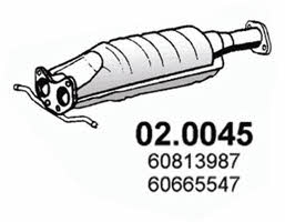 Asso 02.0045 Catalytic Converter 020045