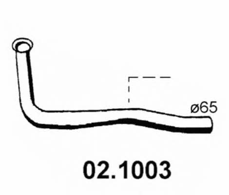 Asso 02.1003 Exhaust pipe 021003