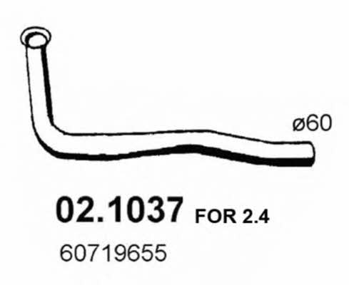 Asso 02.1037 Exhaust pipe 021037