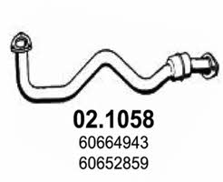 Asso 02.1058 Exhaust pipe 021058