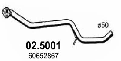  02.5001 Exhaust pipe 025001