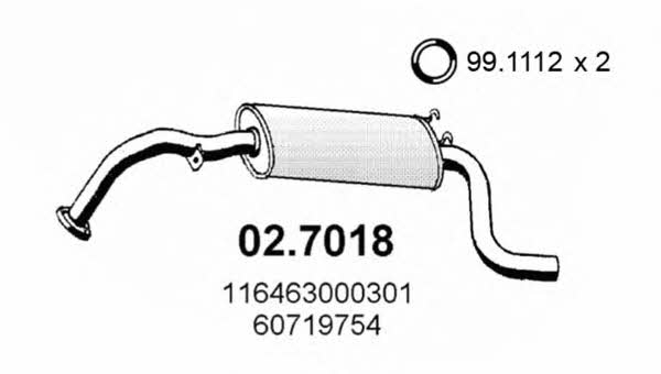 Asso 02.7018 End Silencer 027018