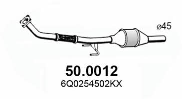 Asso 50.0012 Catalytic Converter 500012