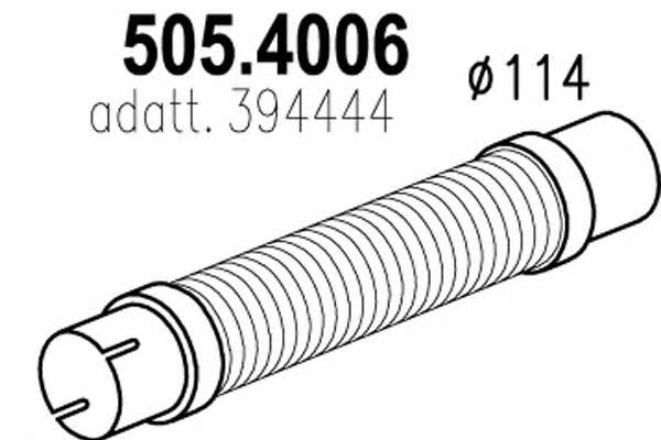 Asso 505.4006 Corrugated pipe 5054006