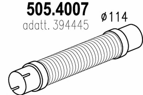 Asso 505.4007 Corrugated pipe 5054007