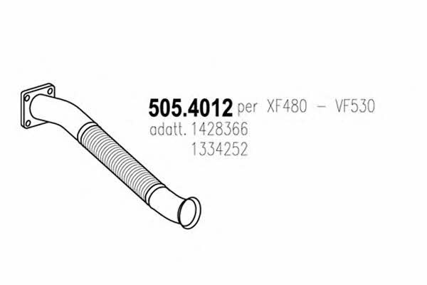 Asso 505.4012 Corrugated pipe 5054012