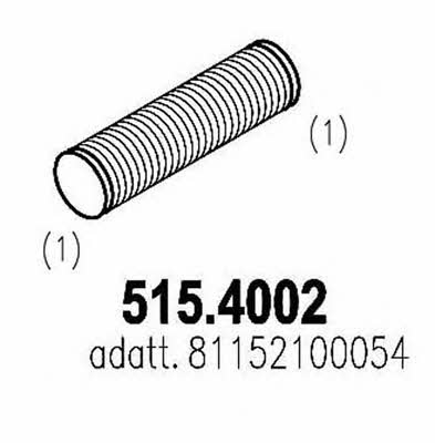 Asso 515.4002 Corrugated pipe 5154002