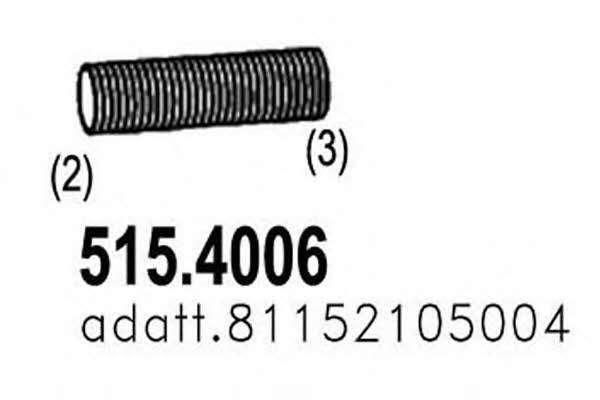 Asso 515.4006 Corrugated pipe 5154006