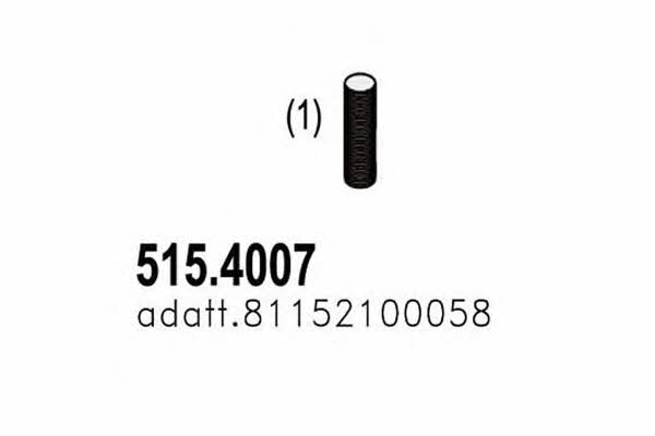 Asso 515.4007 Corrugated pipe 5154007