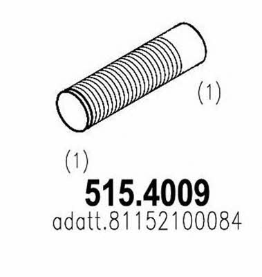 Asso 515.4009 Corrugated pipe 5154009