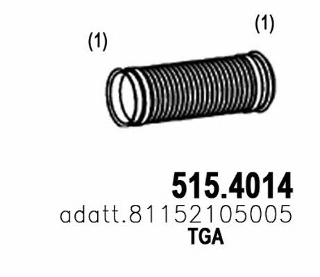Asso 515.4014 Corrugated pipe 5154014