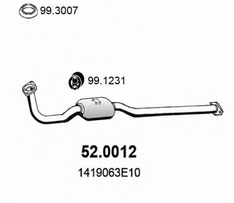 Asso 52.0012 Catalytic Converter 520012