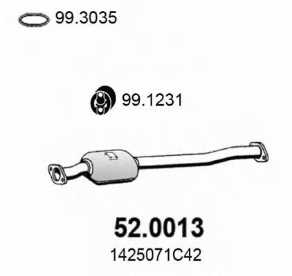 Asso 52.0013 Catalytic Converter 520013