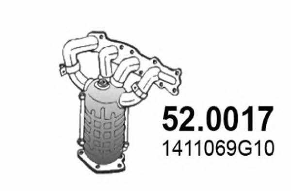 Asso 52.0017 Catalytic Converter 520017