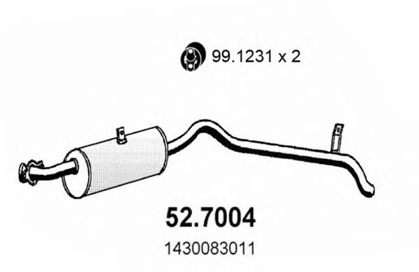 Asso 52.7004 End Silencer 527004