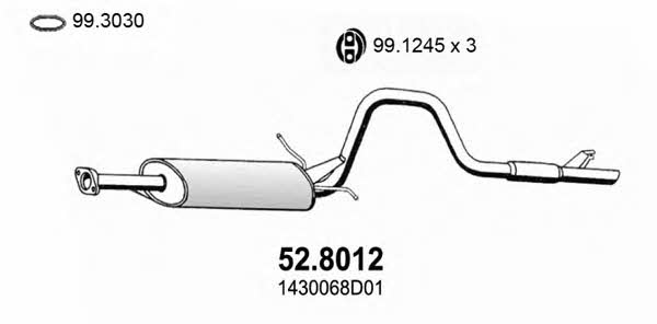 Asso 52.8012 Middle-/End Silencer 528012