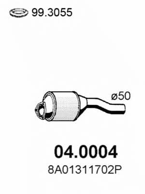 Asso 04.0004 Catalytic Converter 040004