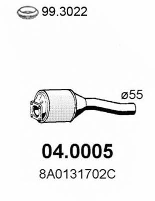 Asso 04.0005 Catalytic Converter 040005