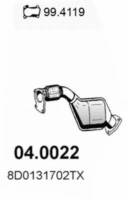 Asso 04.0022 Catalytic Converter 040022