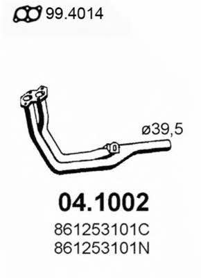  04.1002 Exhaust pipe 041002