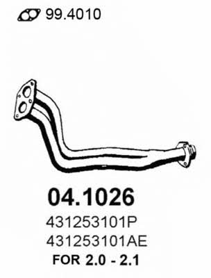  04.1026 Exhaust pipe 041026