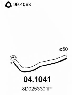 Asso 04.1041 Exhaust pipe 041041