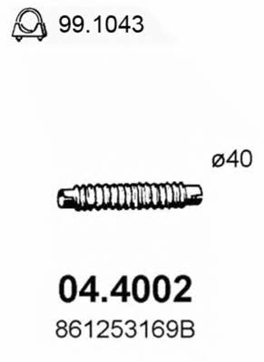 Asso 04.4002 Exhaust pipe 044002
