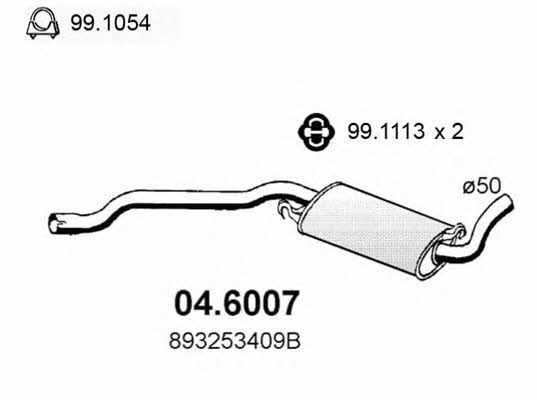  04.6007 Central silencer 046007