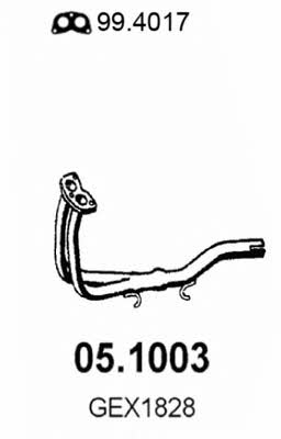 Asso 05.1003 Exhaust pipe 051003