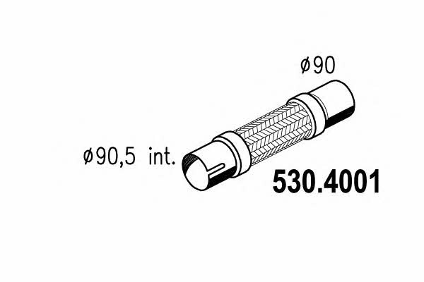 Asso 530.4001 Corrugated pipe 5304001