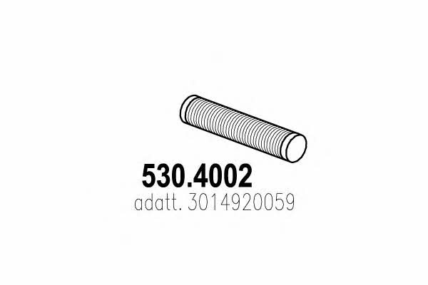 Asso 530.4002 Corrugated pipe 5304002