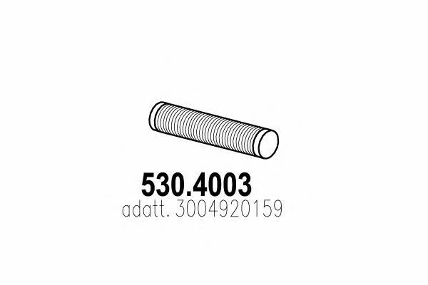 Asso 530.4003 Corrugated pipe 5304003