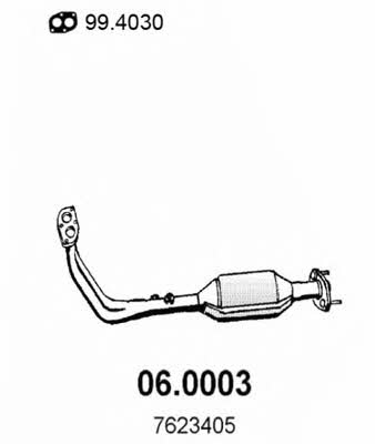 Asso 06.0003 Catalytic Converter 060003