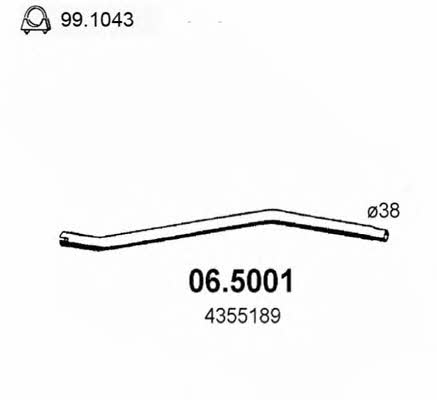  06.5001 Exhaust pipe 065001