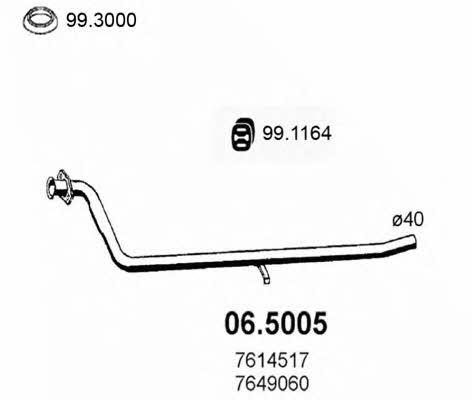  06.5005 Exhaust pipe 065005