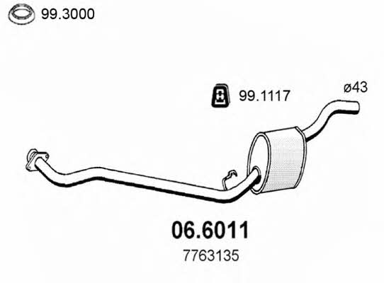 Asso 06.6011 Central silencer 066011