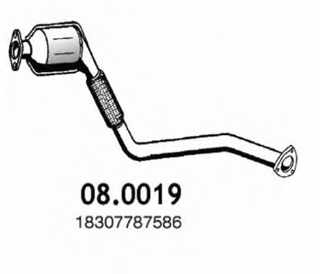 Asso 08.0019 Catalytic Converter 080019