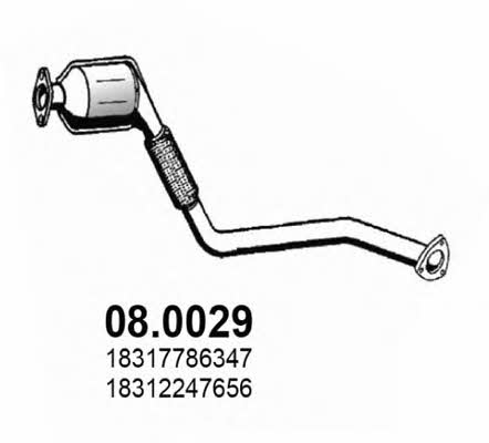 Asso 08.0029 Catalytic Converter 080029