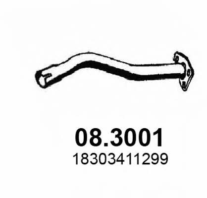 Asso 08.3001 Exhaust pipe 083001
