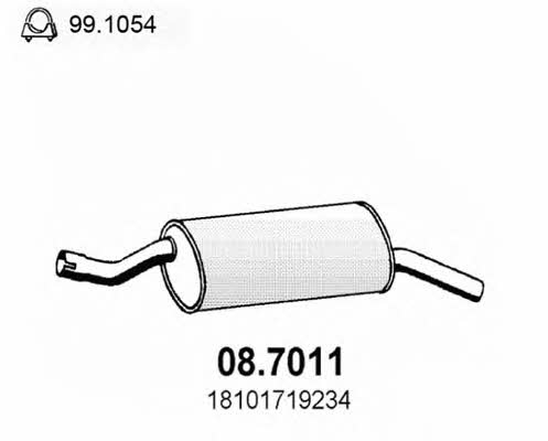 Asso 08.7011 End Silencer 087011