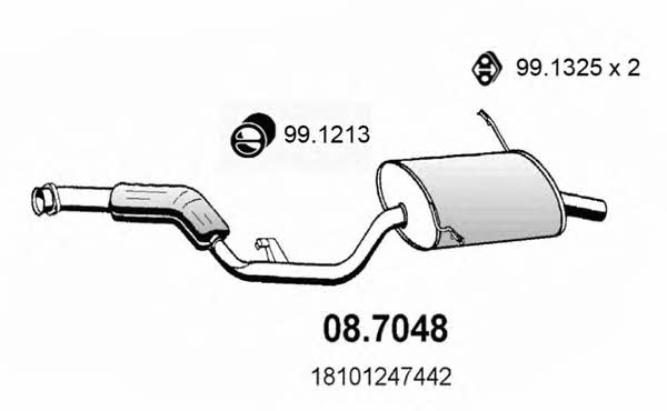 Asso 08.7048 End Silencer 087048