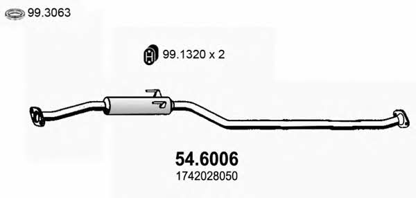  54.6006 Central silencer 546006