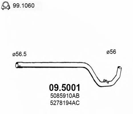 Asso 09.5001 Exhaust pipe 095001