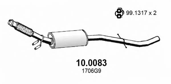 Asso 10.0083 Catalytic Converter 100083