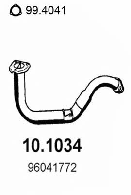  10.1034 Exhaust pipe 101034