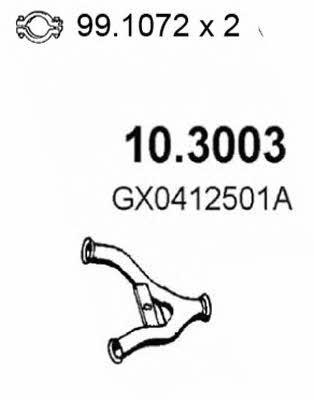 Asso 10.3003 Exhaust pipe 103003